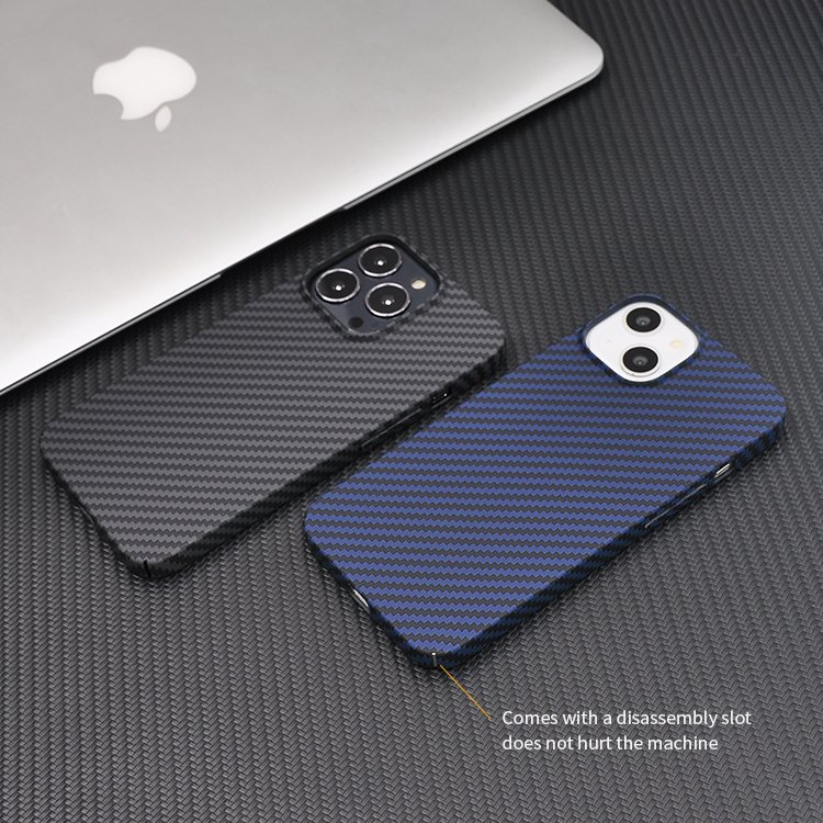 New Arrival Carbon Fiber Aramid Slim Dry Hard PC Phone Cover Resin Carbon Fiber Phone Case For iPhone 12 13 14 15 16 Pro Max