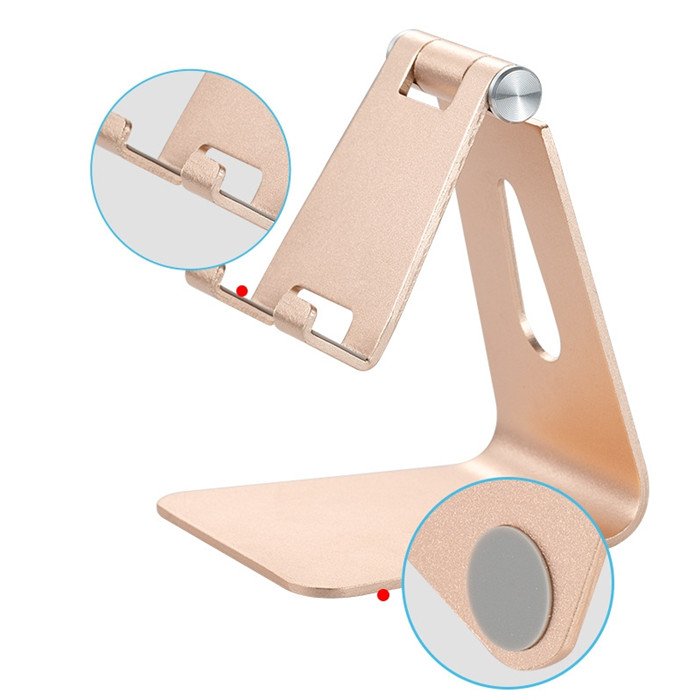 Aluminium Alloy Portable Phone Table Stand Support Mini Mobile Phone Desktop Holder for iPhone Bracket Metal