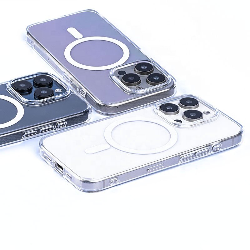 Magnet Cover 14 Pro TPU Clear Mobile Cell Phone Case Protecting For iPhone 15 Pro Max Mobile Phone Cases
