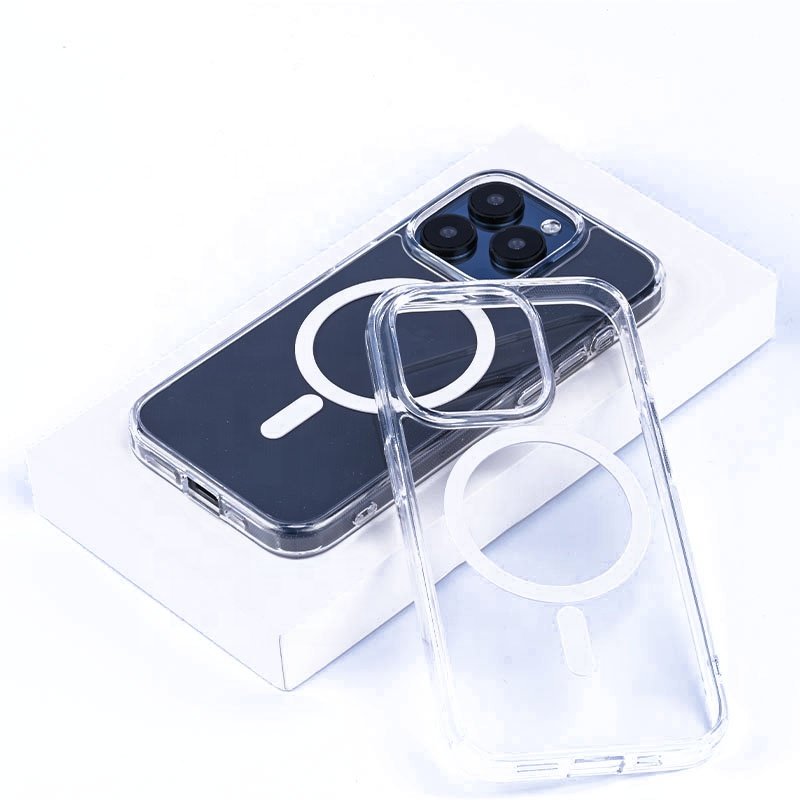 Magnet Cover 14 Pro TPU Clear Mobile Cell Phone Case Protecting For iPhone 15 Pro Max Mobile Phone Cases