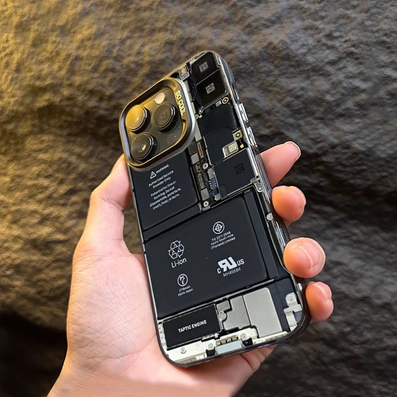 Creative Circuit Board Pattern Electroplate IMD Phone Case For Xiaomi Redmi Note 13 12 11 10 Pro Plus 12S 11S Redmi 12 13C Cover