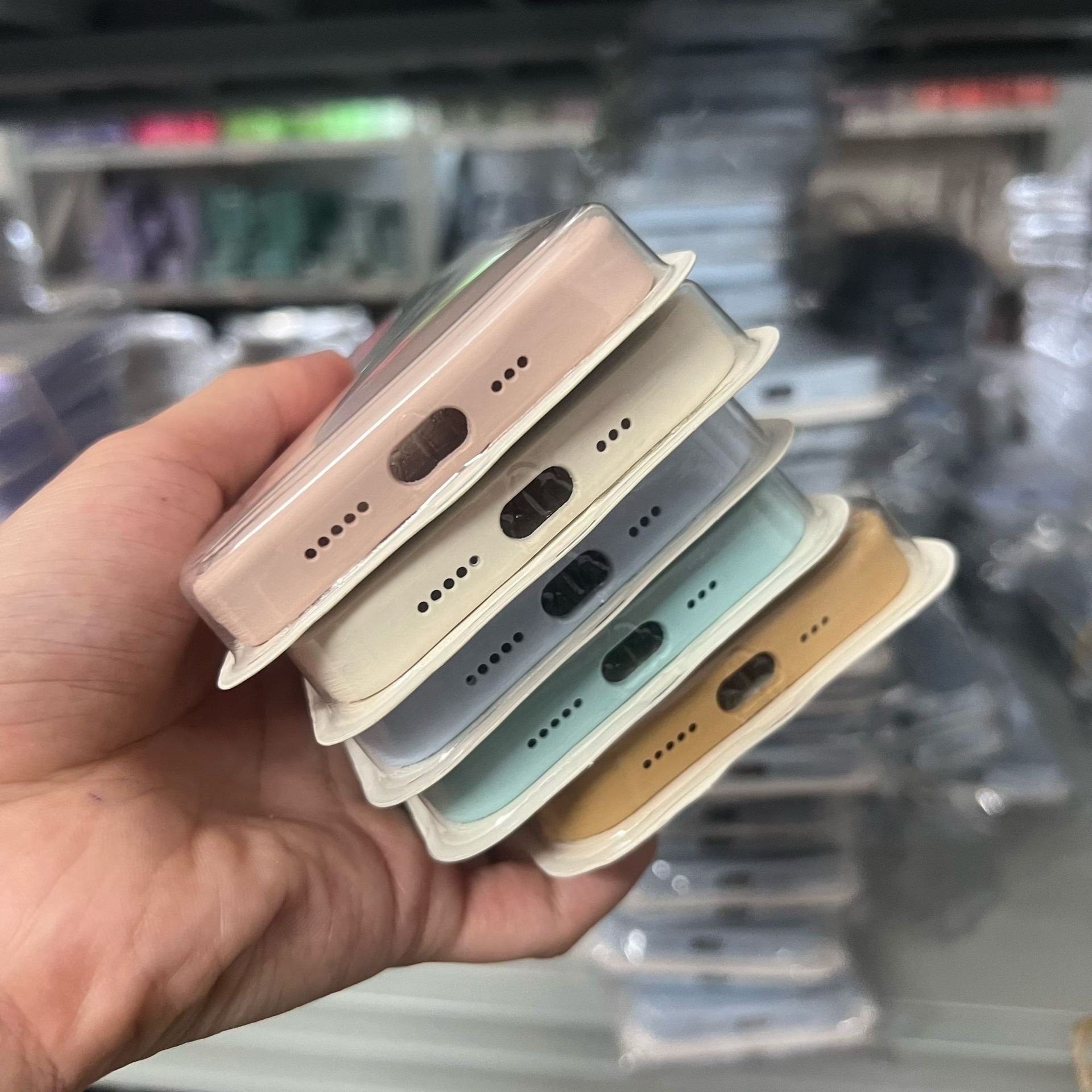 Original Rubber Silicone Phone Case for iPhone 15 14 13 Pro 12 11 XS max Shockproof Liquid Silicone For iPhone Case