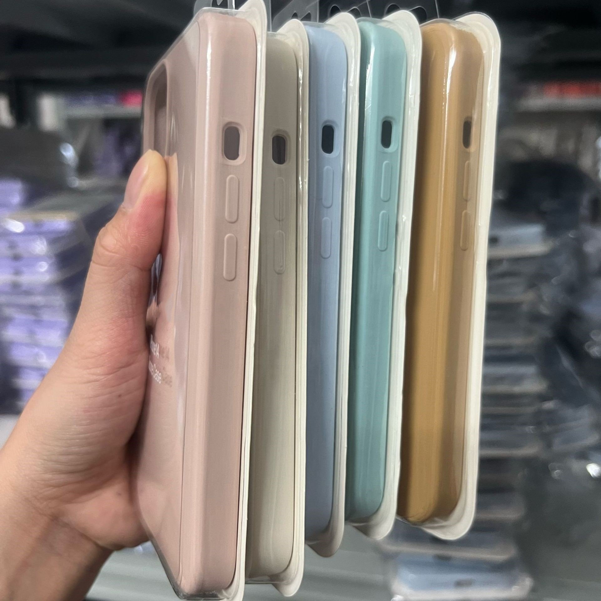 Original Rubber Silicone Phone Case for iPhone 15 14 13 Pro 12 11 XS max Shockproof Liquid Silicone For iPhone Case