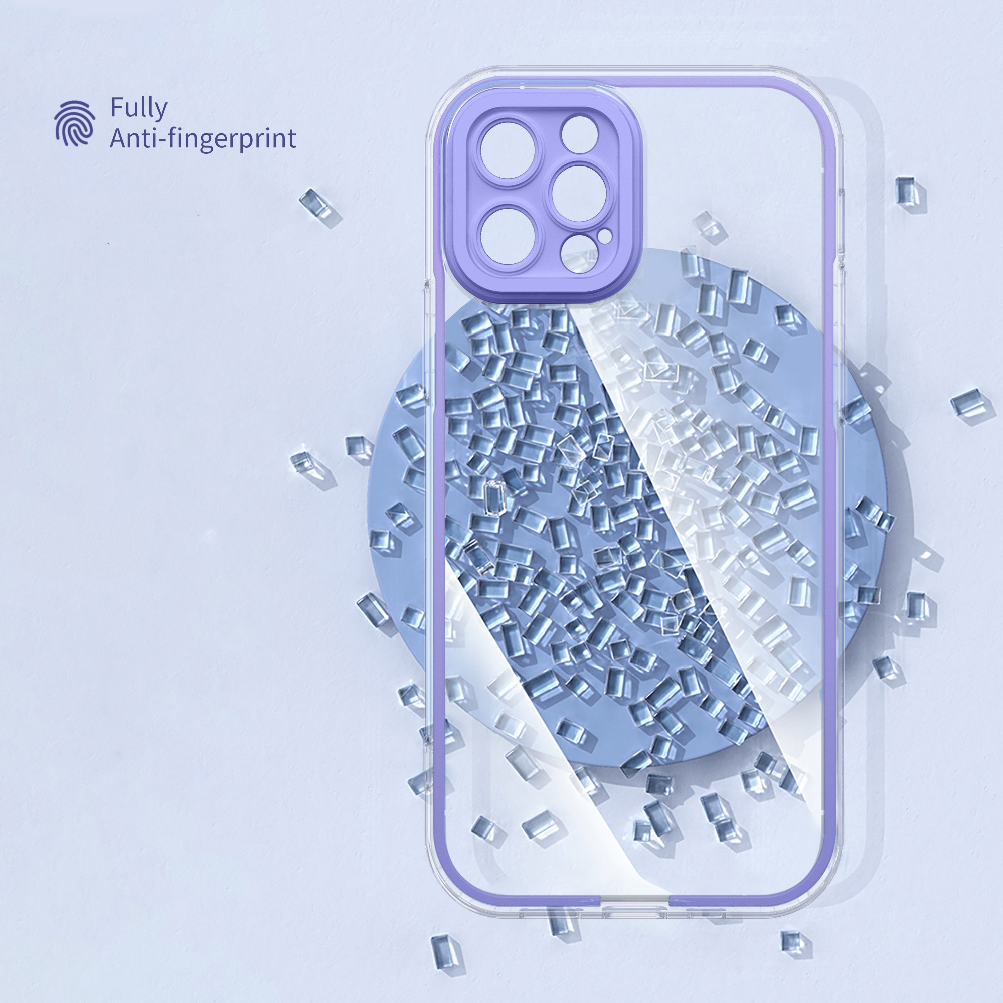 Ultra-Thin Transparent TPU Soft Case for iPhone 15 Pro Max 15 Pro 14 Max Blu Anti-Knock and Magnetic Mobile Phone Cover