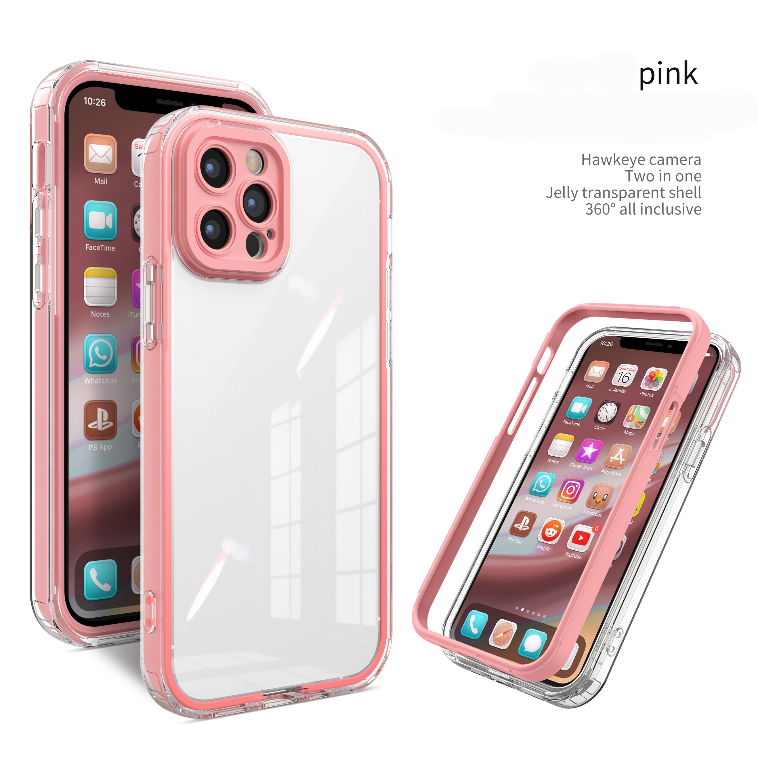 Ultra-Thin Transparent TPU Soft Case for iPhone 15 Pro Max 15 Pro 14 Max Blu Anti-Knock and Magnetic Mobile Phone Cover