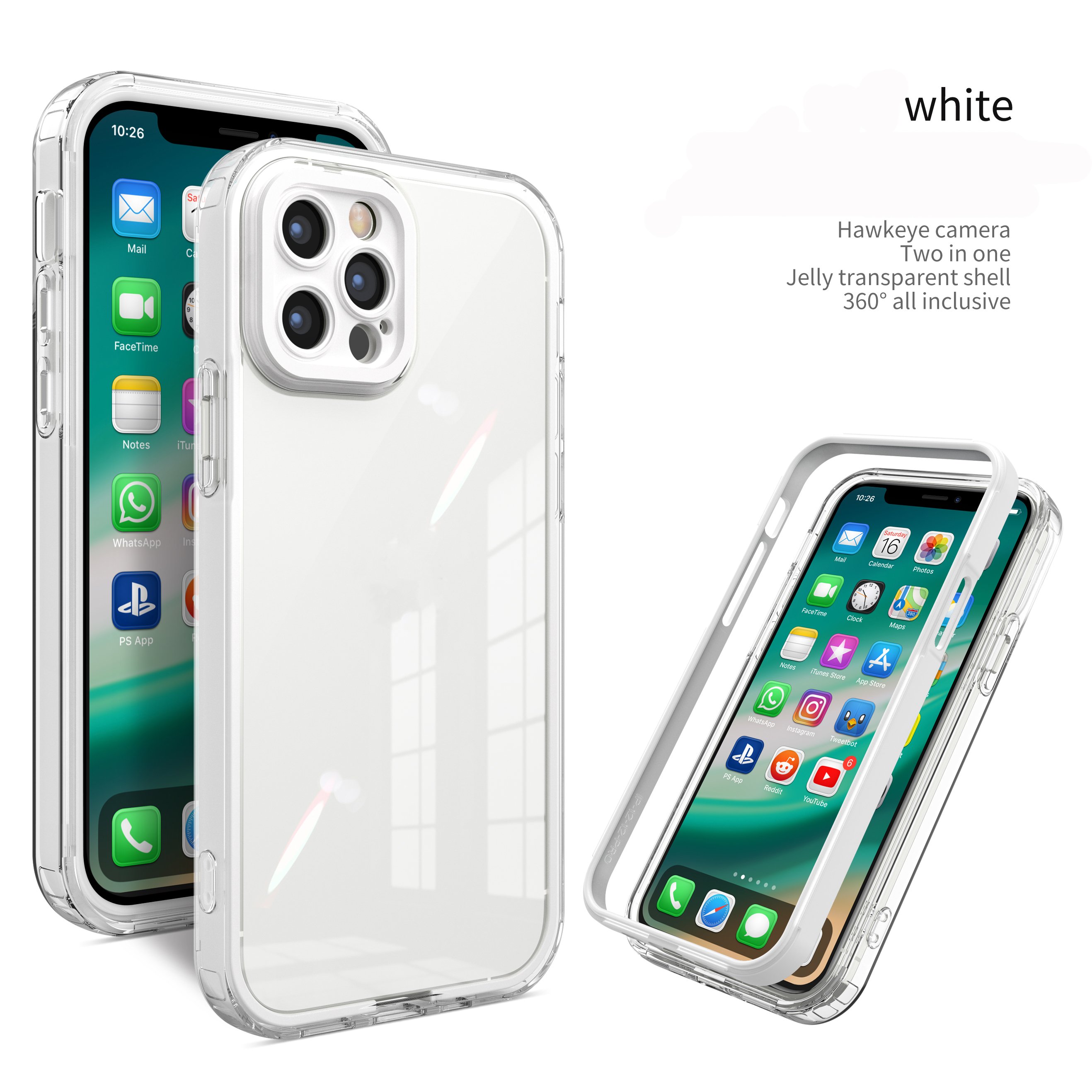 Ultra-Thin Transparent TPU Soft Case for iPhone 15 Pro Max 15 Pro 14 Max Blu Anti-Knock and Magnetic Mobile Phone Cover