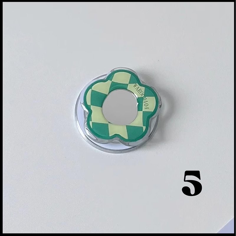 custom design Mirror Mobile Phone Holder Silicone Phone Grip Stand Eject Mirror Phone Socket Accessories