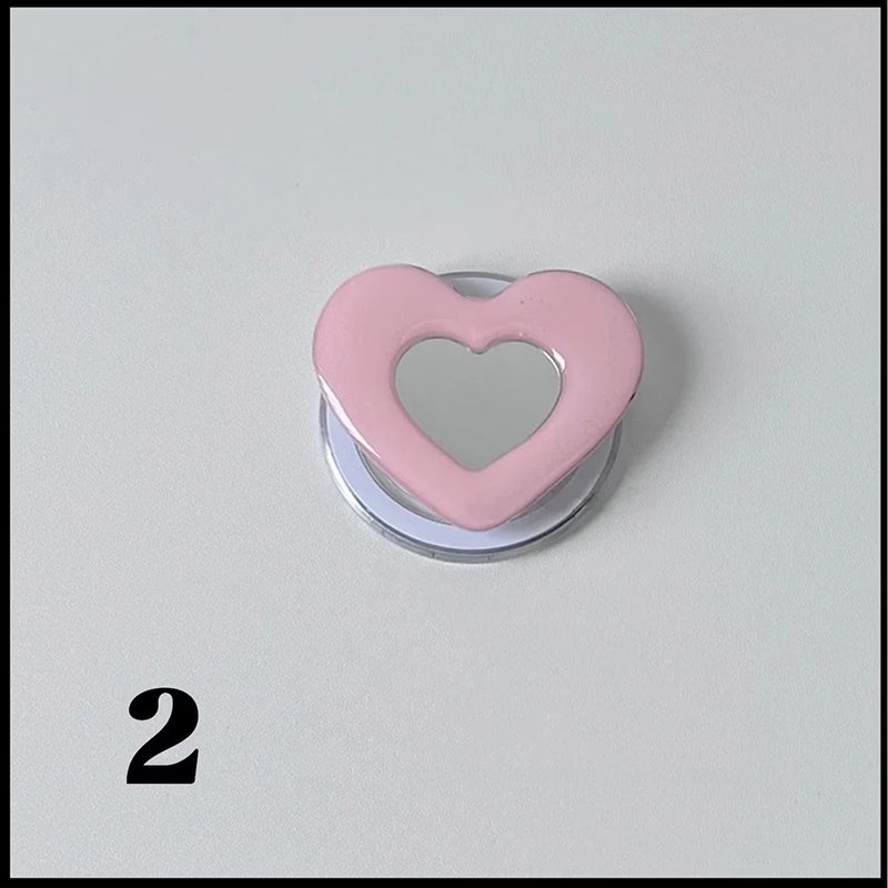 custom design Mirror Mobile Phone Holder Silicone Phone Grip Stand Eject Mirror Phone Socket Accessories