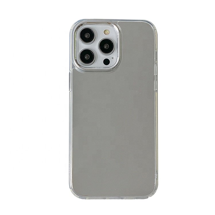 Shock Proof Girls Protective Manufacturer Mirror Blank Acrylic Cover Clear Mobile Phone Case For 13 14 15 Pro Max