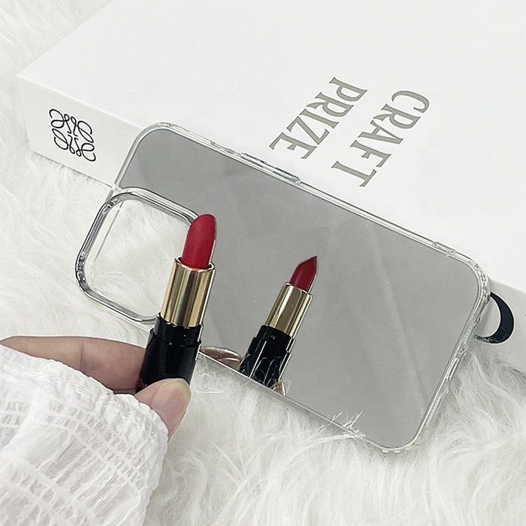Shock Proof Girls Protective Manufacturer Mirror Blank Acrylic Cover Clear Mobile Phone Case For 13 14 15 Pro Max