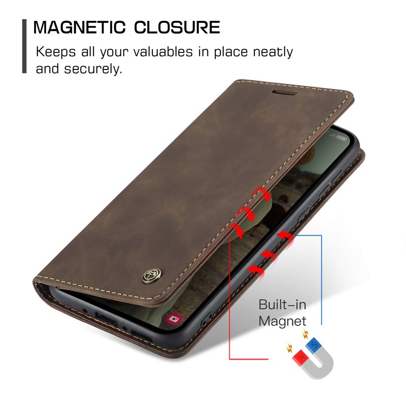 For Samsung Galaxy A05S A15 4G A25 A35 A55 5G Back Cover Original CaseMe 013 Retro Matte Shockproof Flip Leather Phone Case