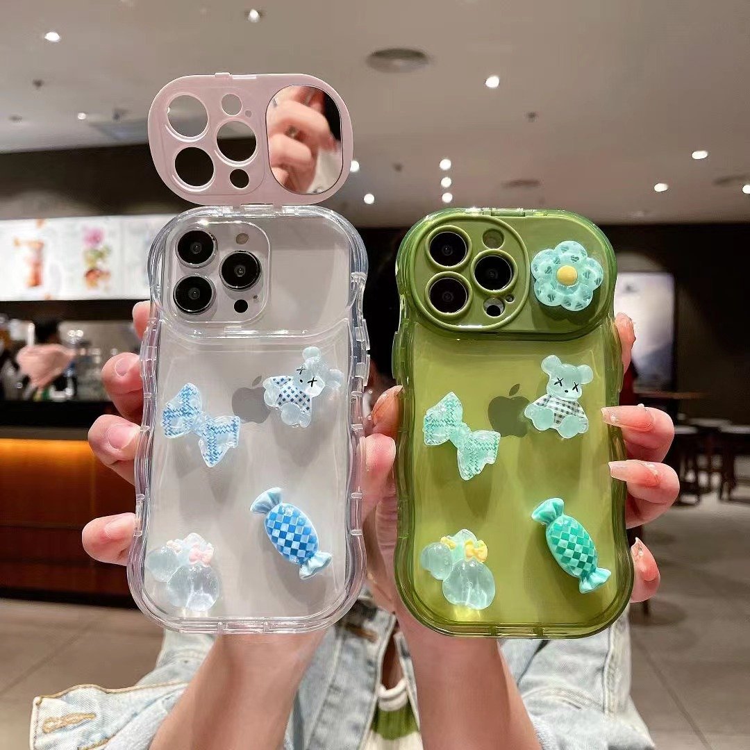 PC+TPU Non Yellowing Scratch Proof Transparent Phone Case Contrast Color Clear Case for Multiple Models Packaged