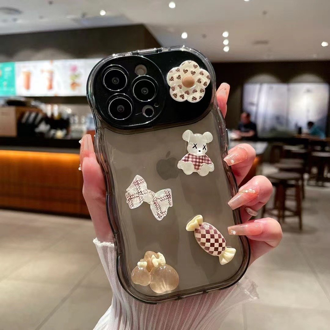 PC+TPU Non Yellowing Scratch Proof Transparent Phone Case Contrast Color Clear Case for Multiple Models Packaged