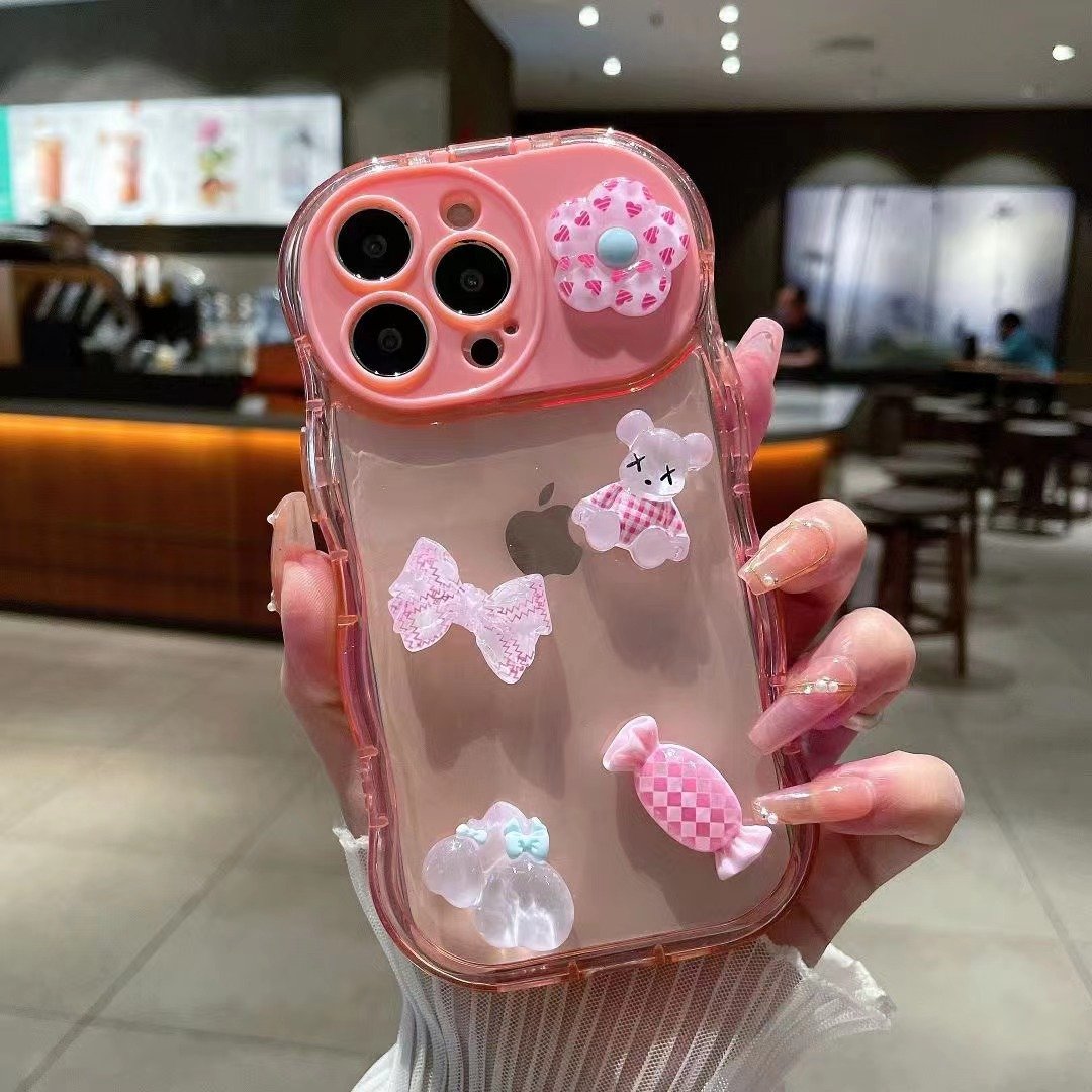 PC+TPU Non Yellowing Scratch Proof Transparent Phone Case Contrast Color Clear Case for Multiple Models Packaged