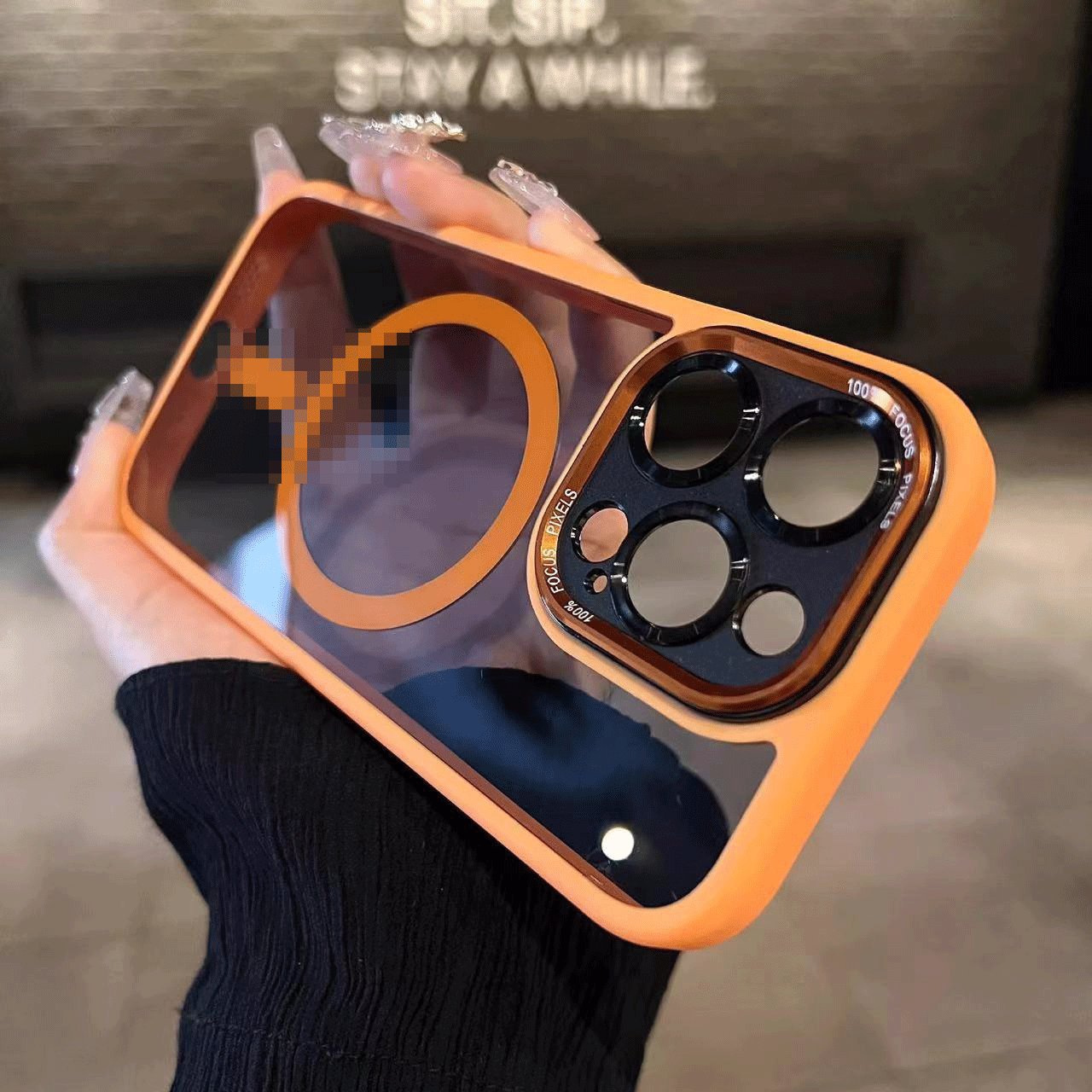Elegant Anti-Scratch Case Cover for iPhone 15 Pro Case Camera Lens Protector Clear Magnetic Case for iPhone 15 Pro Max