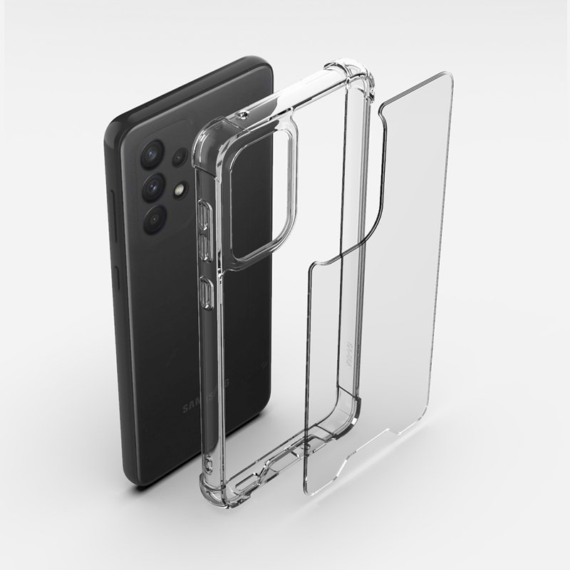 Phone Case for Samsung A33 5G Ultra TPU+PC Anti-shock Support Logo Mobile Cover for Galaxy A34 A53