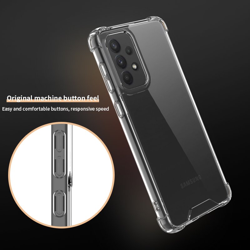 Phone Case for Samsung A33 5G Ultra TPU+PC Anti-shock Support Logo Mobile Cover for Galaxy A34 A53