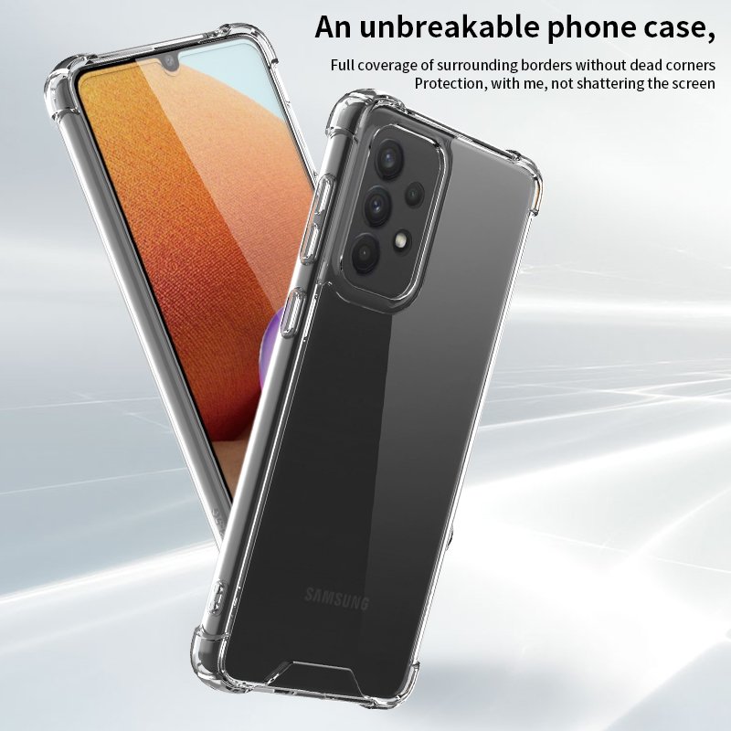 Phone Case for Samsung A33 5G Ultra TPU+PC Anti-shock Support Logo Mobile Cover for Galaxy A34 A53