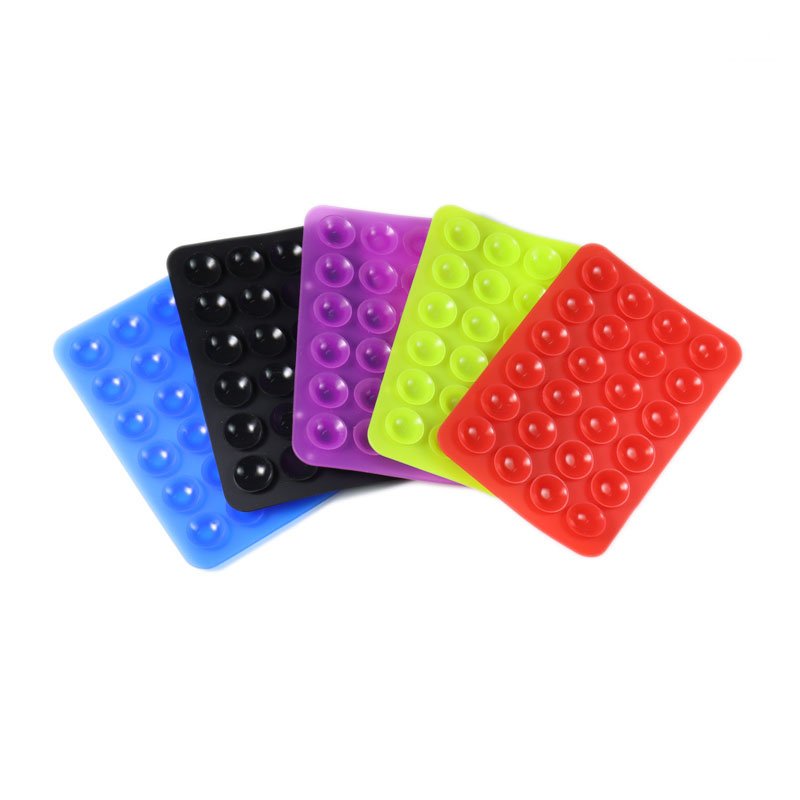 Silicone Anti-slip 24 Suction Cup Pads Mat Adhesive Mount Mobile Case Phone Holder Mobile Sucker