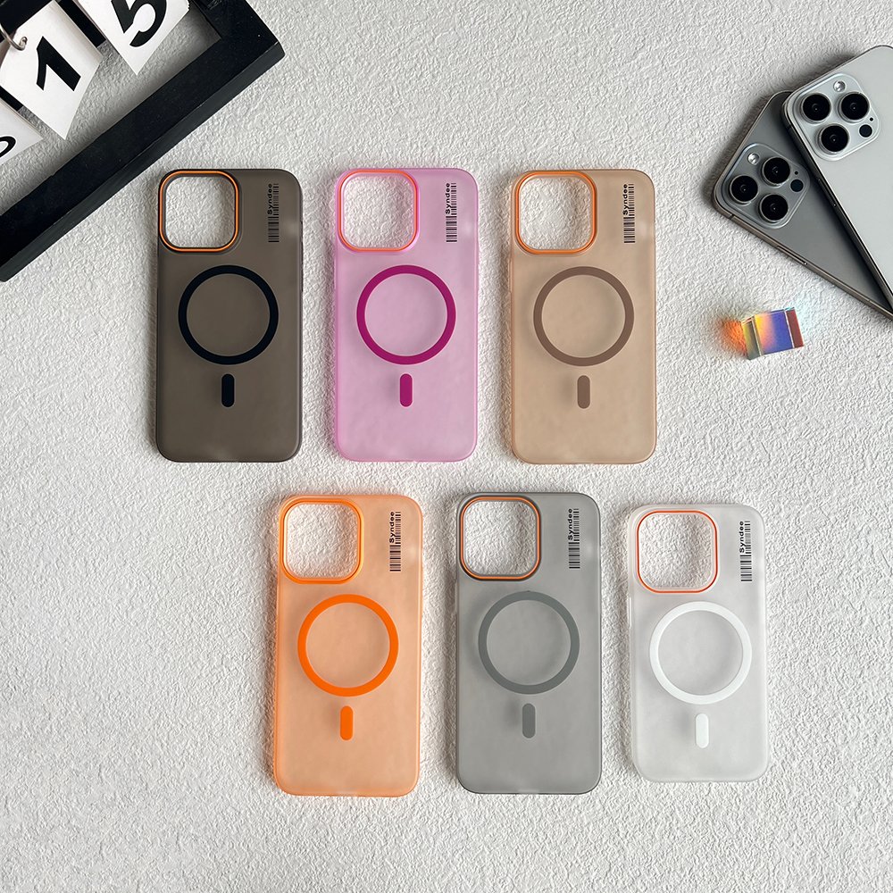 New Trending Frost Business Slim Magnetic Wireless Phone Cases for iPhone 11 12 13 14 15 16 Pro Max Shockproof PC Back Cover