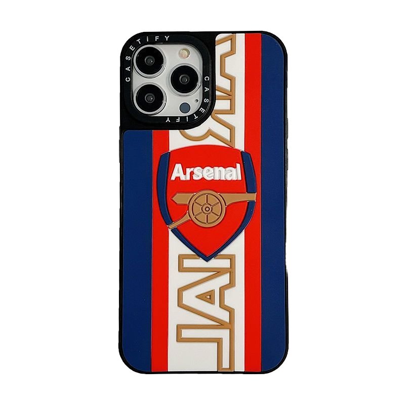 Cartoon Design Soccer Team TPU Mobile Phone Shell Cover for iPhone 15 14 13 12 11 Pro Max Personalized Football Protective Case