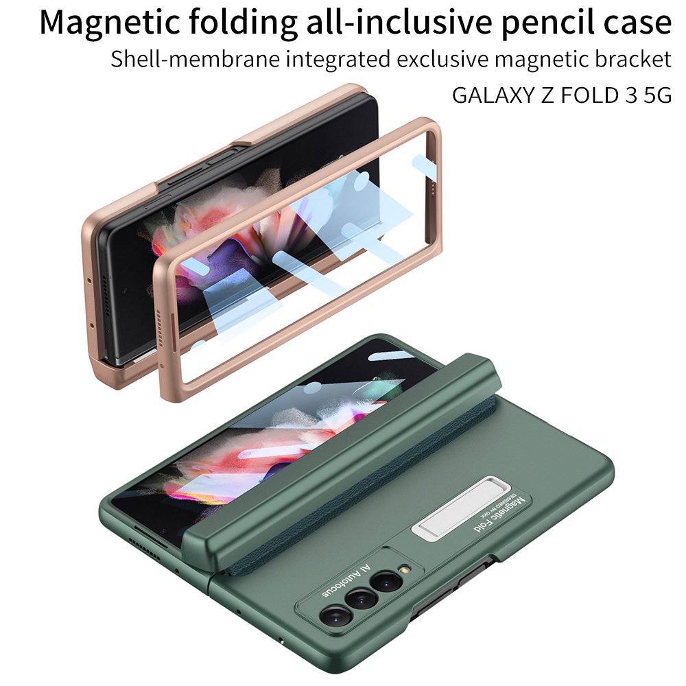 GKK Hinged box Case Mobile Phone Case For Samsung Galaxy Z Fold 3 z fold 5 Ultra-thin with Pen Slot Shell for z Fold 6