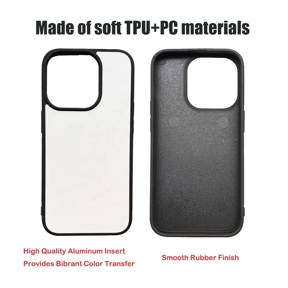 New Arrival 2D TPU PC Sublimation Blank Phone Cover Case For Samsung S24 For Iphone 16 12 13 14 15 Pro Max