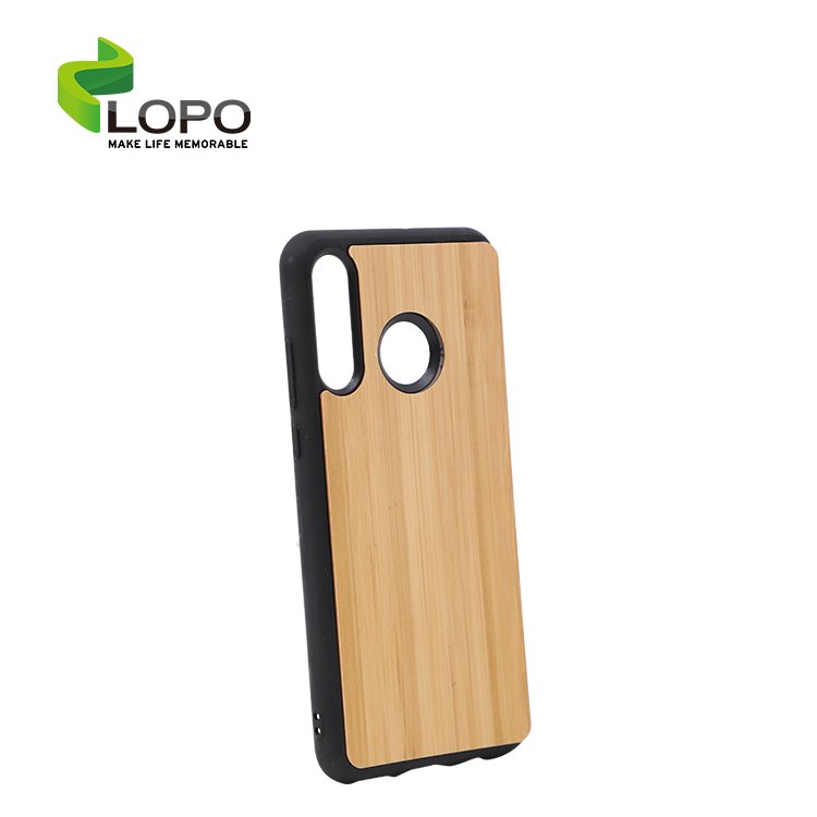 2d Blank Sublimation Cover Wireless Charging Mobile Phone Case with Bamboo Insert for Huawei P30 Lite
