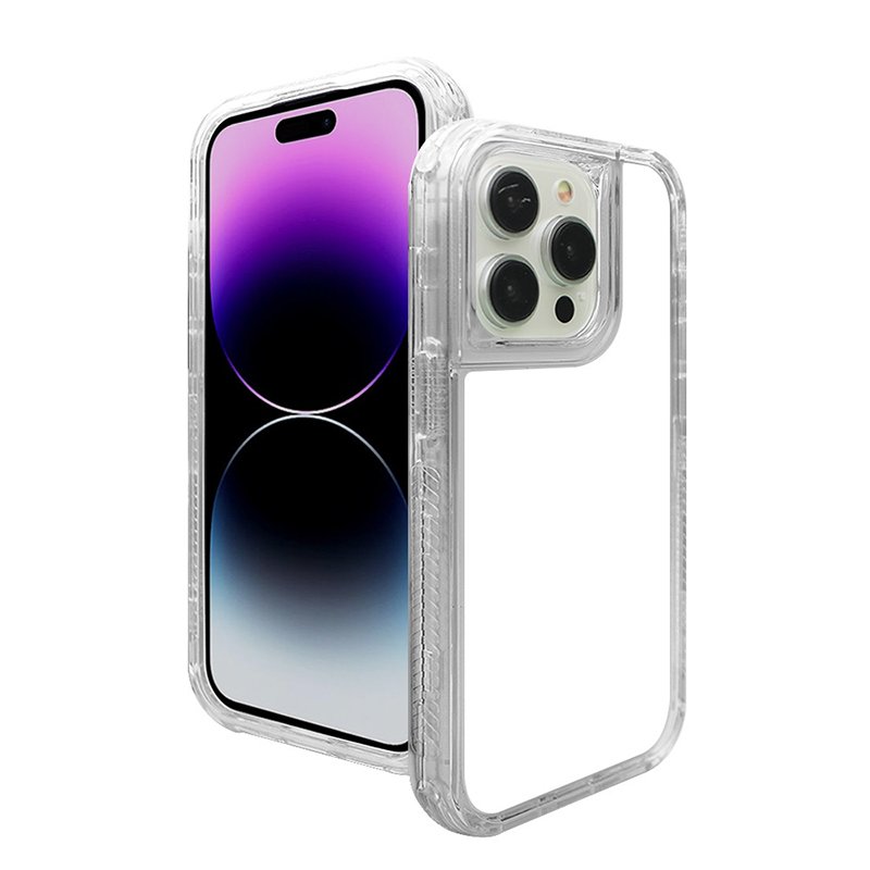 Custom High Quality 3in1 TPU PC 3D Custom Blanks Clear Sublimation Mobile Phone Cases Shell for iPhone samsung xiaomi