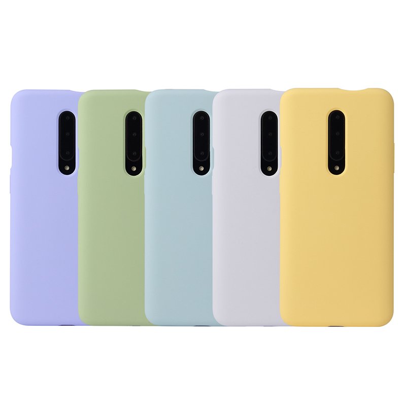 Amazon Best Seller Liquid Silicon Cover Shockproof Protective Phone Case For One Plus 7 Pro 1+7 Pro