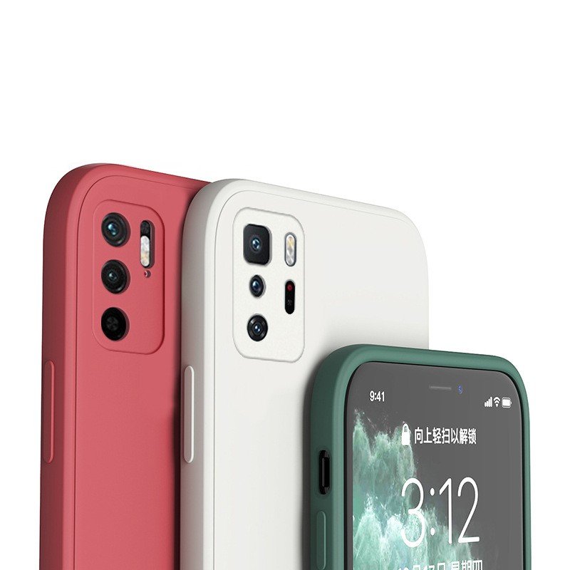 Colorful Liquid Soft Silicone TPU Back Cover For Xiaomi Redmi K50 K30 Note 11T 7 8 9 Pro Phone Cases Fundas Coque Shell