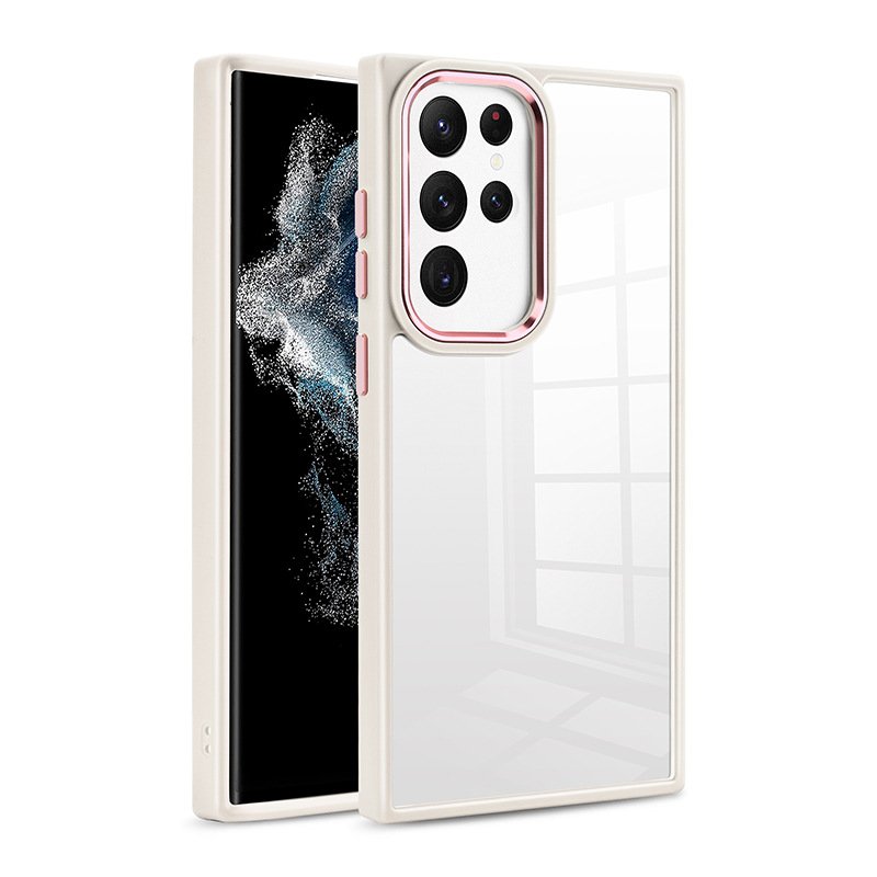 Crystal Acrylic Clear Shockproof Mobile Phone Cases For Samsung Galaxy S23 Ultra