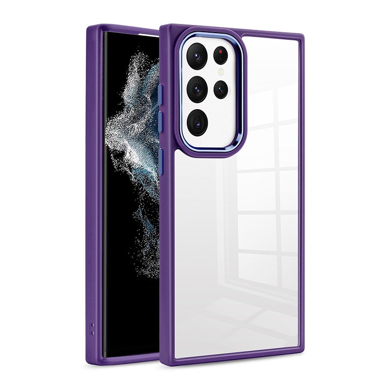 Crystal Acrylic Clear Shockproof Mobile Phone Cases For Samsung Galaxy S23 Ultra