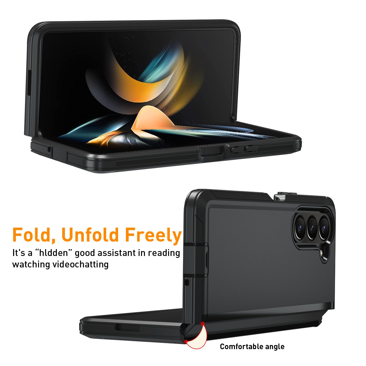2023 Hot Sale Waterproof Shockproof Cool Mobile Phone Case For Samsung Z Fold 5
