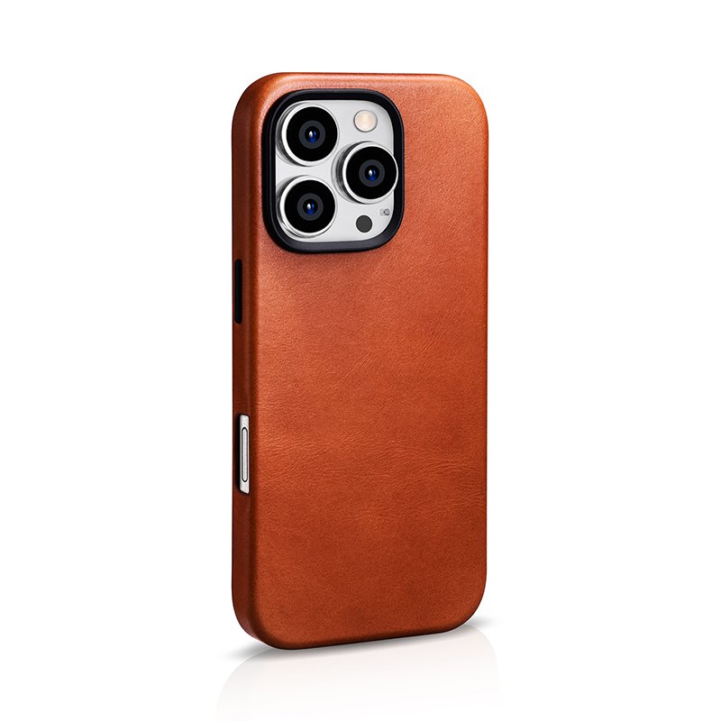 ICARER New Arrival Luxury Leather Phone Cases Genuine Leather Phone Case Mobile Phone Leather Back Case for iPhone 16