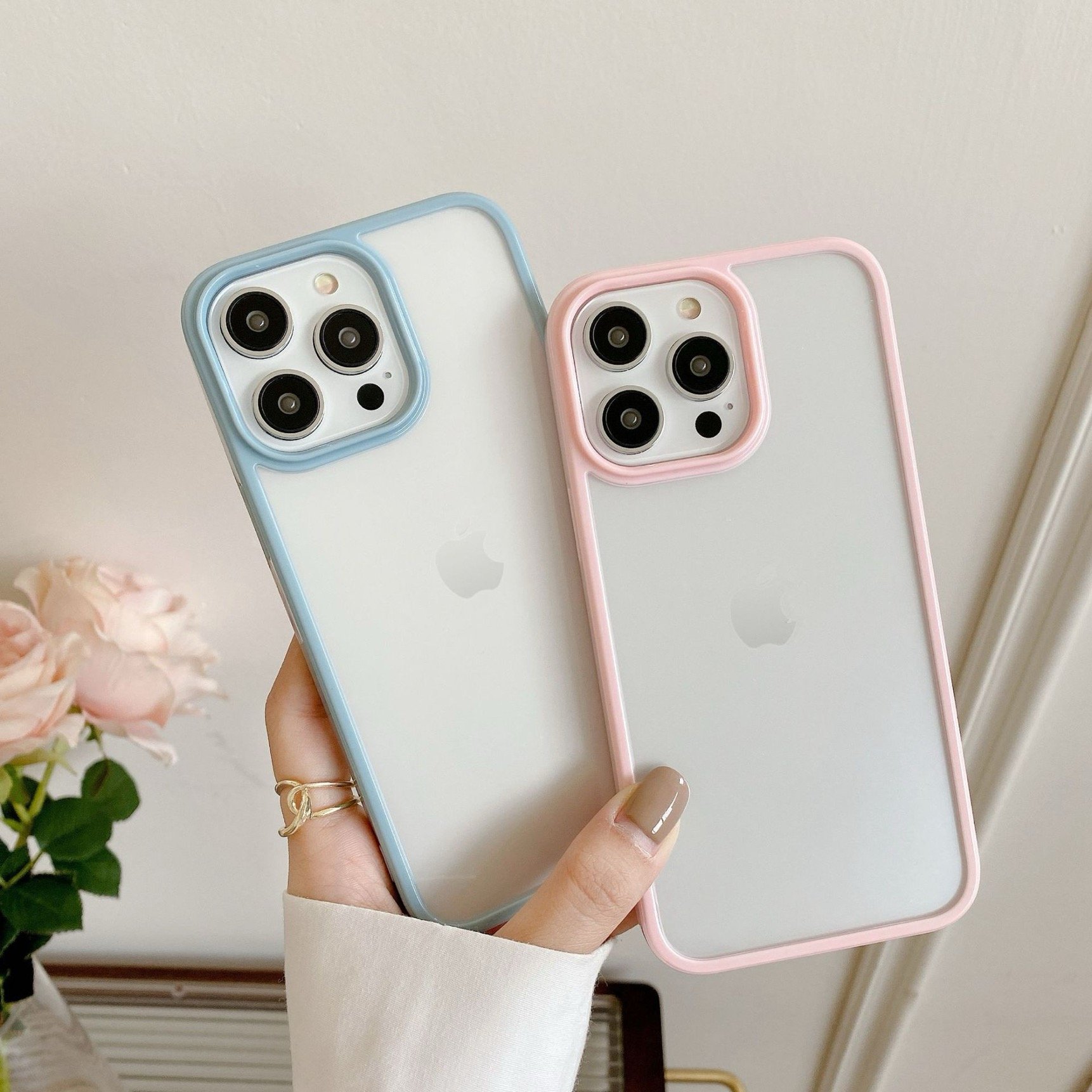 Candy Shockproof Silicone Bumper Phone Case For iPhone 15 14 11 12 13 Pro Max 7 Plus Transparent Protection Back Cover 15 case 16