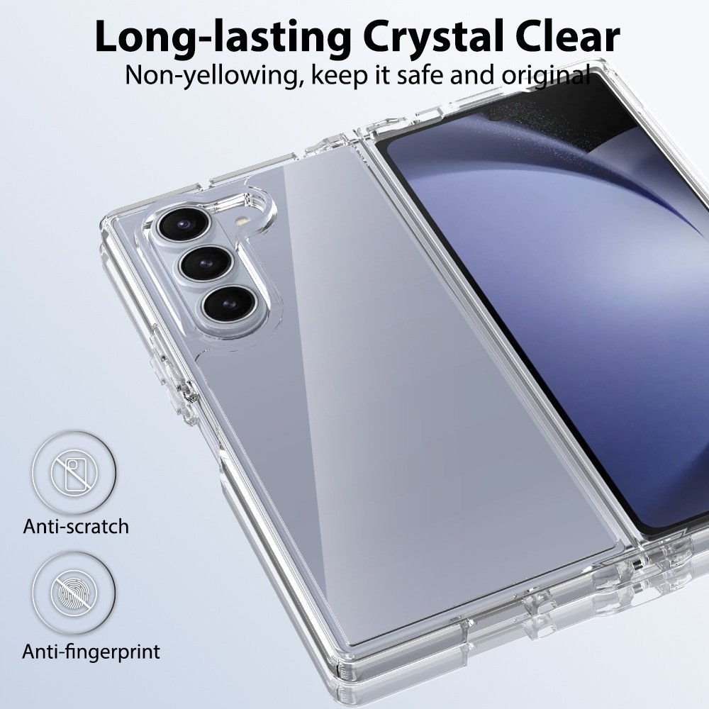 For Samsung Z Fold 6 Clear Case, Anti-Scratch Slim Fit TPU+PC Shockproof Corner Mobile Phone Cover For Samsung Galaxy Z Fold 6