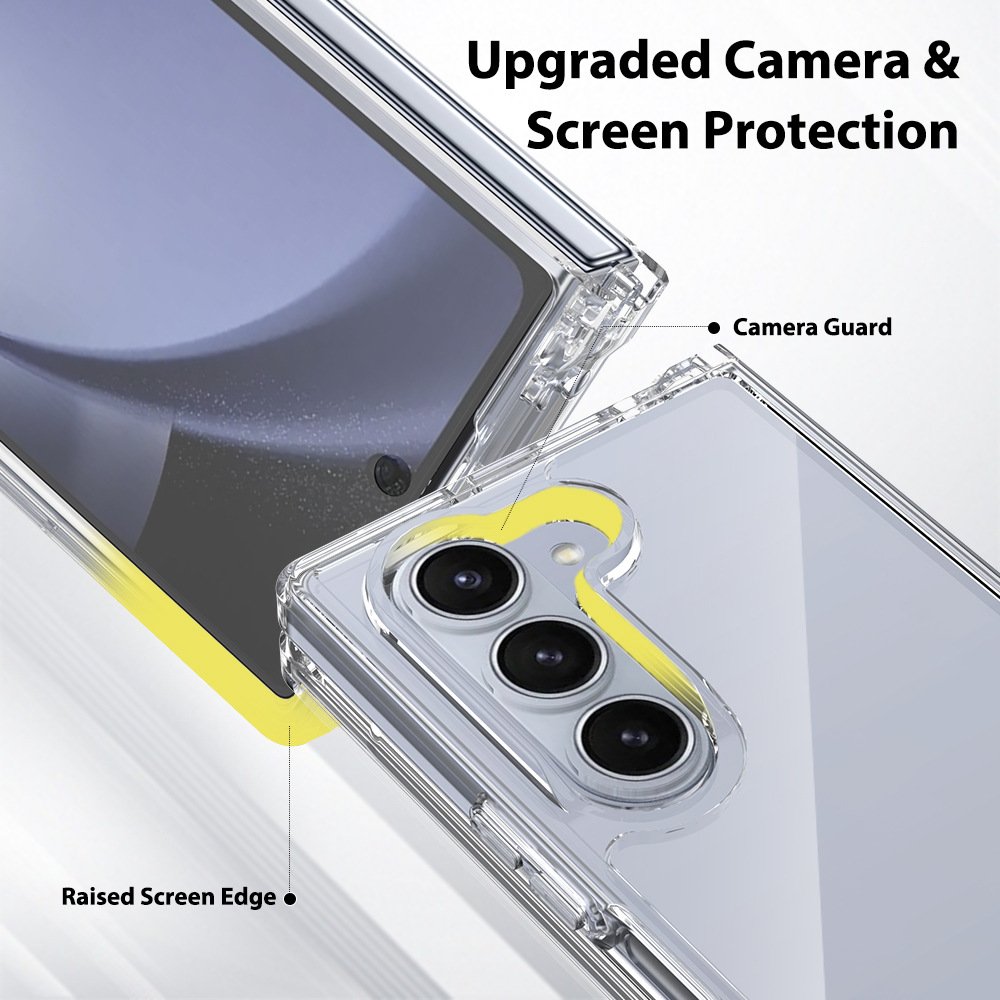 For Samsung Z Fold 6 Clear Case, Anti-Scratch Slim Fit TPU+PC Shockproof Corner Mobile Phone Cover For Samsung Galaxy Z Fold 6