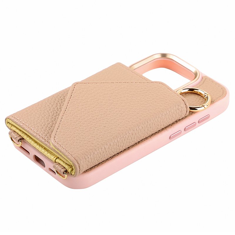 New Trend Luxury Mobile Phone Cases Mirror Card Wallet Design PU Leather Case For iPhone 15 Pro Max Leather Phone Case