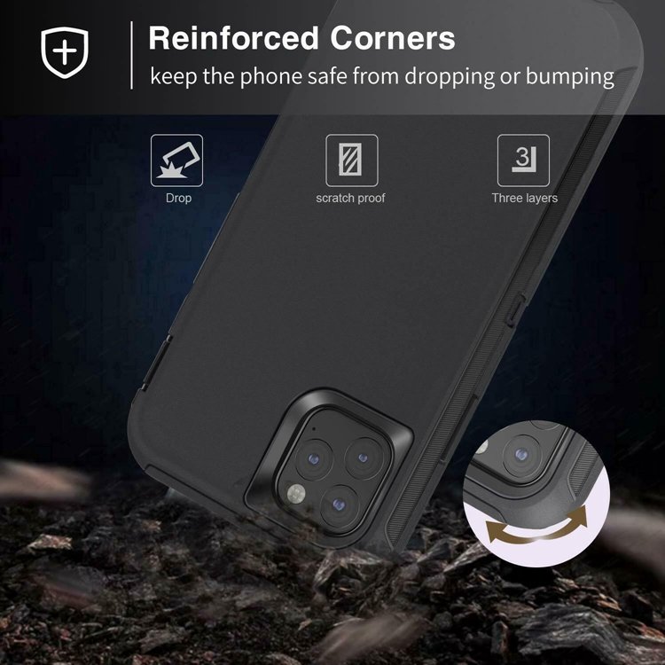 Heavy Duty Hard 3 in 1 Shockproof mobile Phone Case For Apple Iphone 15 pro max Armor Robot Defender Case