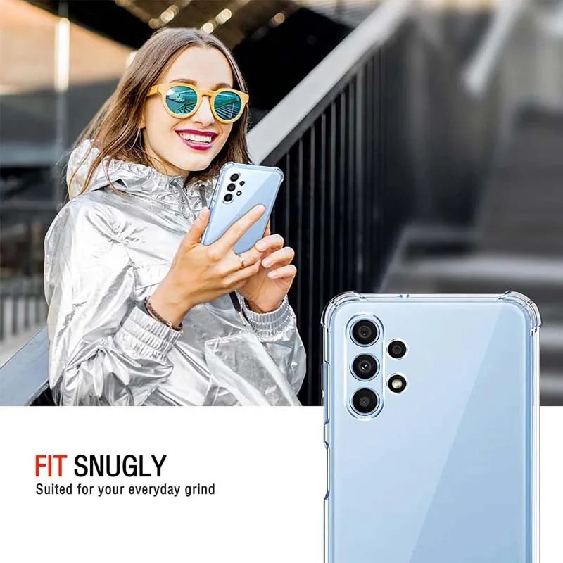 Clear Case Phone Cover Soft Silicone for Samsung Galaxy A54 5G A34 5G A24 A14 4G Thick Shockproof for Samsung A04s A04e A04