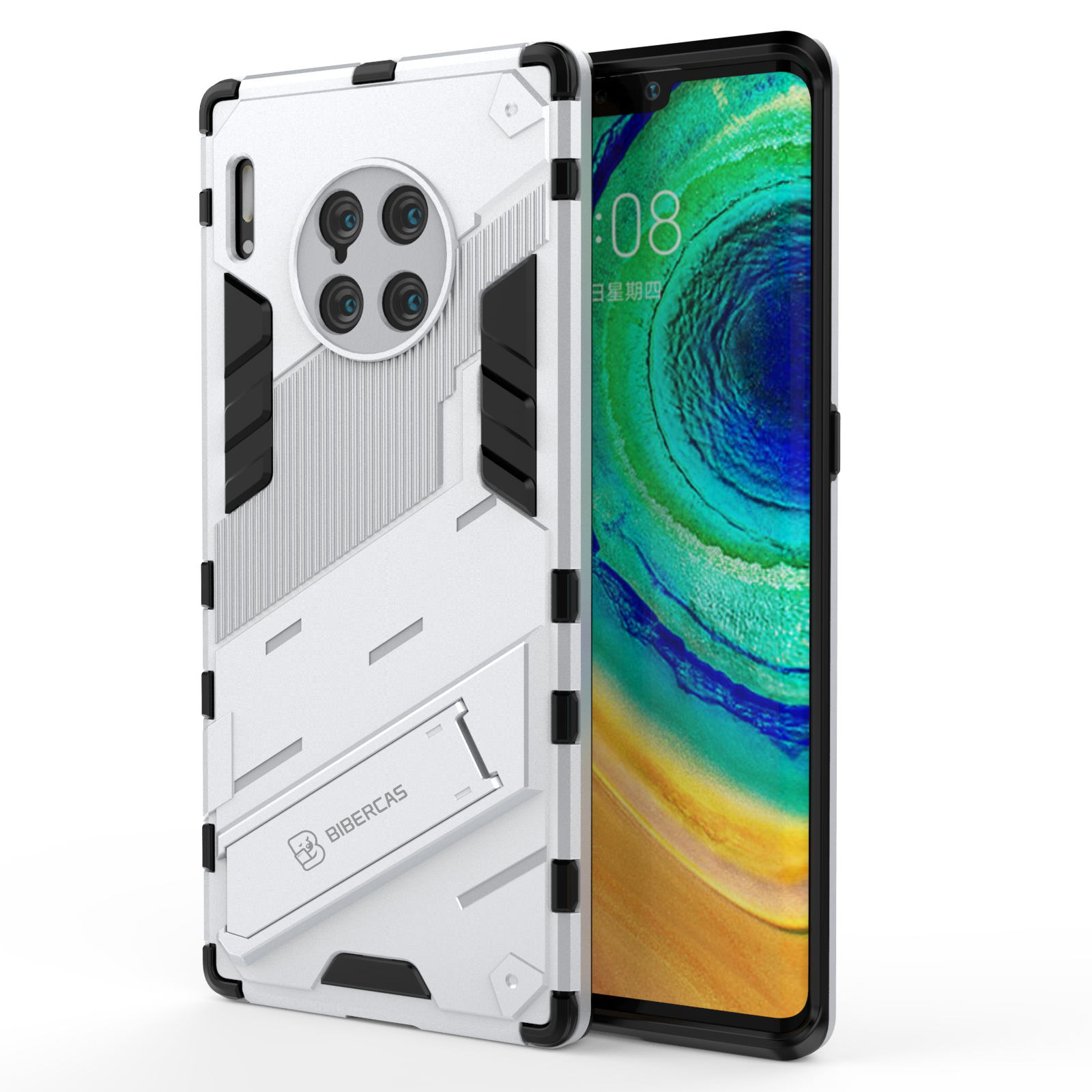 High Quality for Huawei Mate 30 Pro Mate 40 Pro Shockproof Drop Phone Case with Invisible Holder Back Cover