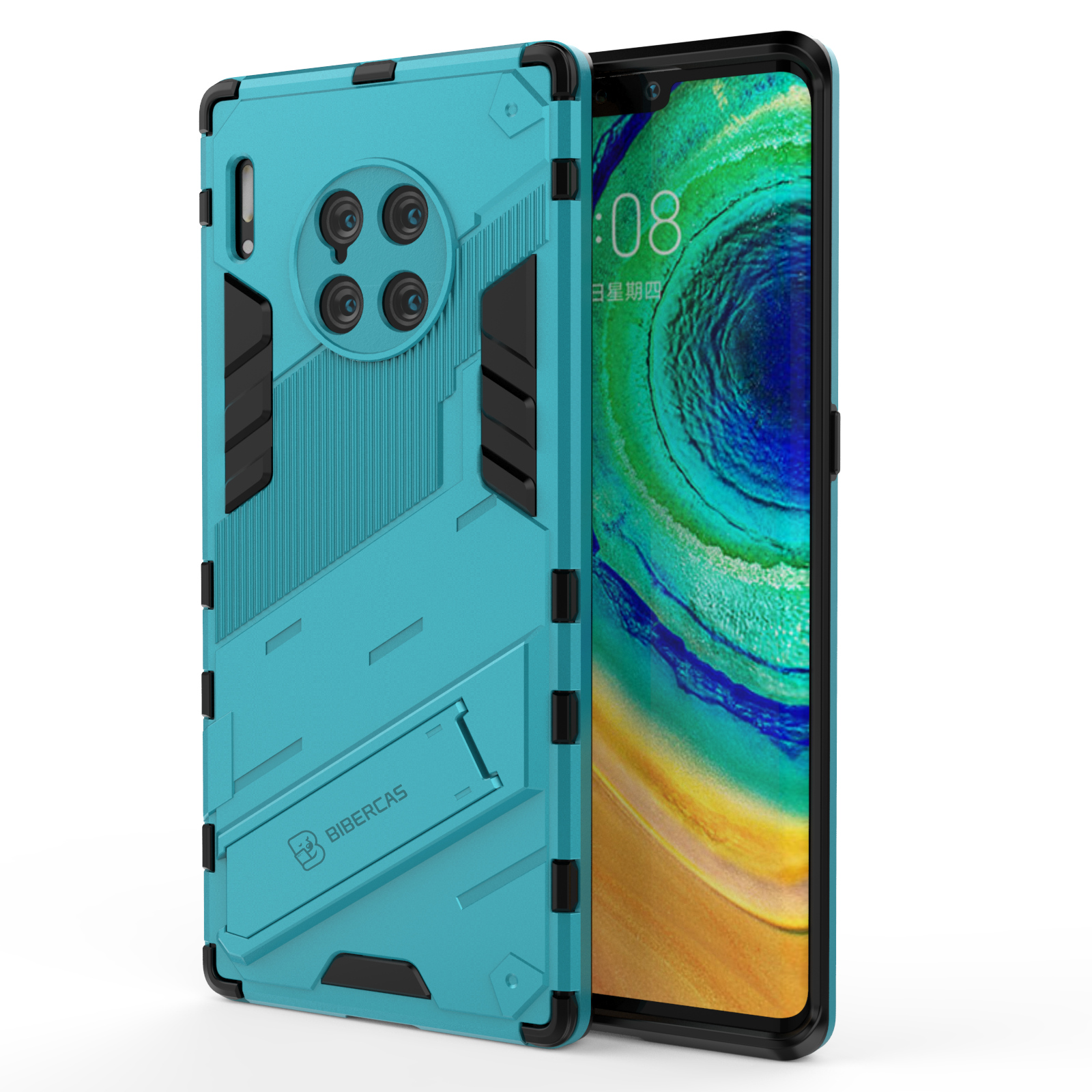 High Quality for Huawei Mate 30 Pro Mate 40 Pro Shockproof Drop Phone Case with Invisible Holder Back Cover