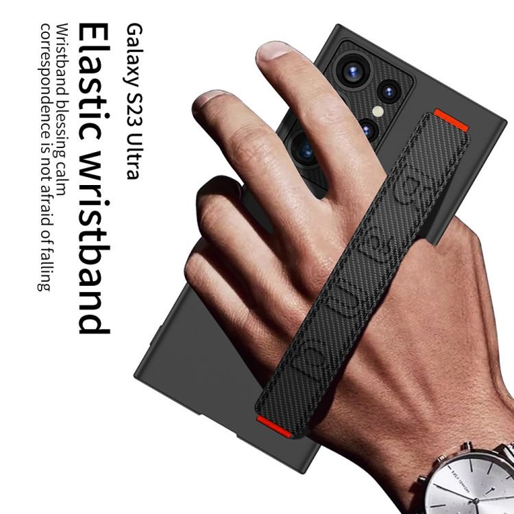 For samsung s23 ultra case wristband business case s23 ultra-thin bracket anti-drop for galaxy s23 ultra case