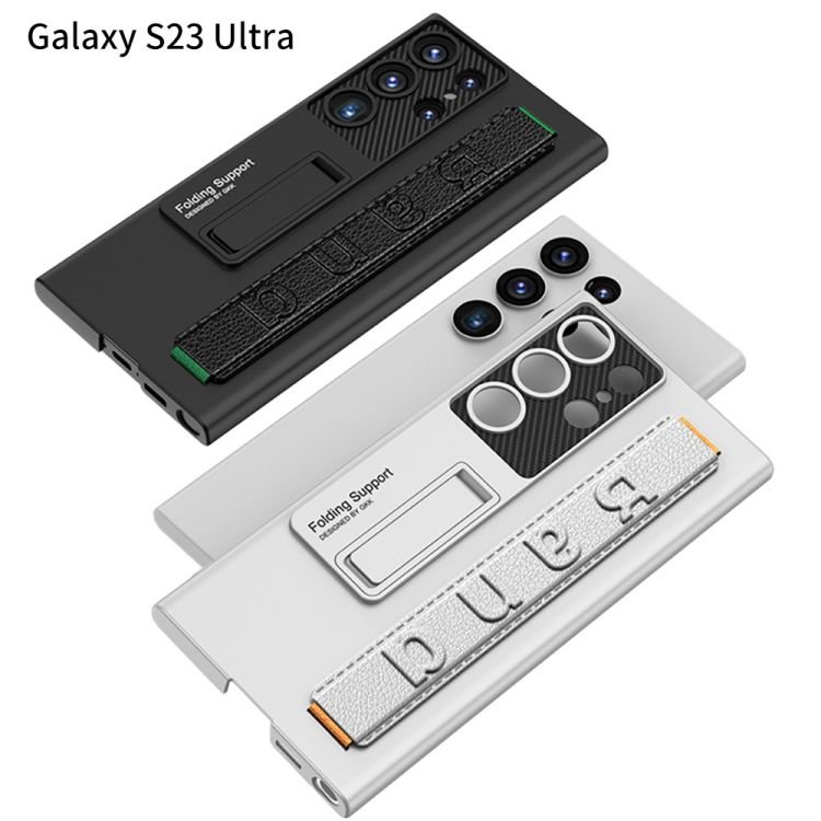 For samsung s23 ultra case wristband business case s23 ultra-thin bracket anti-drop for galaxy s23 ultra case