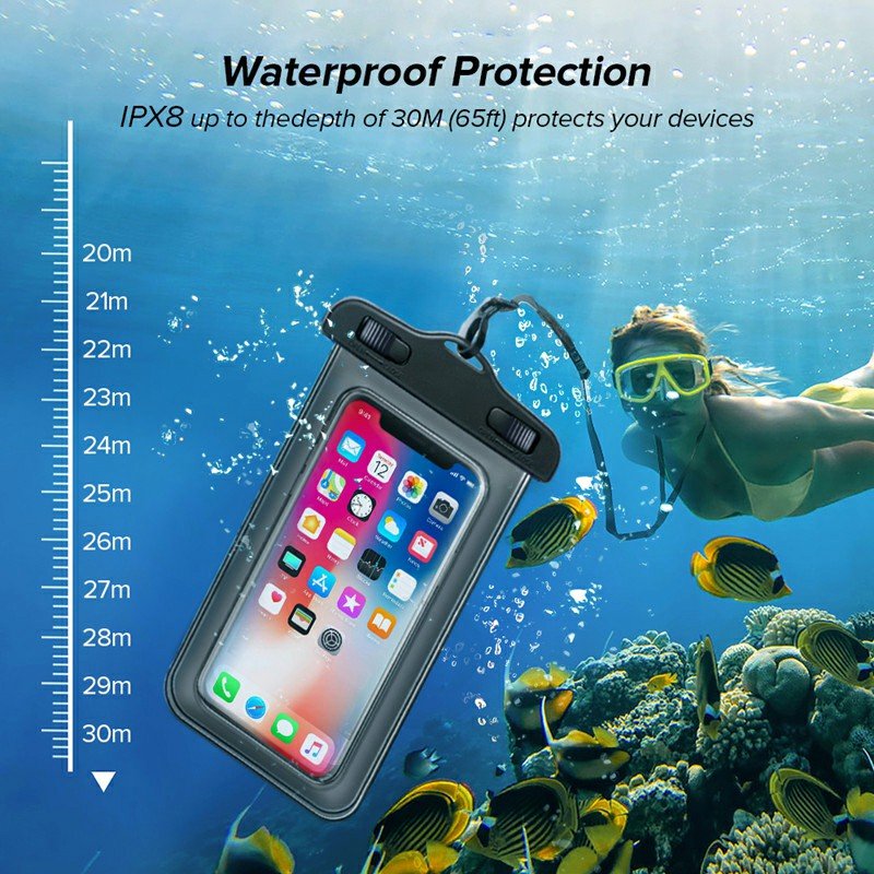 Wholesale Mobile Phone Case Waterproof Bag Customized IPX 8 PVC Bag Cellphone Cover Waterproof Cover Bag