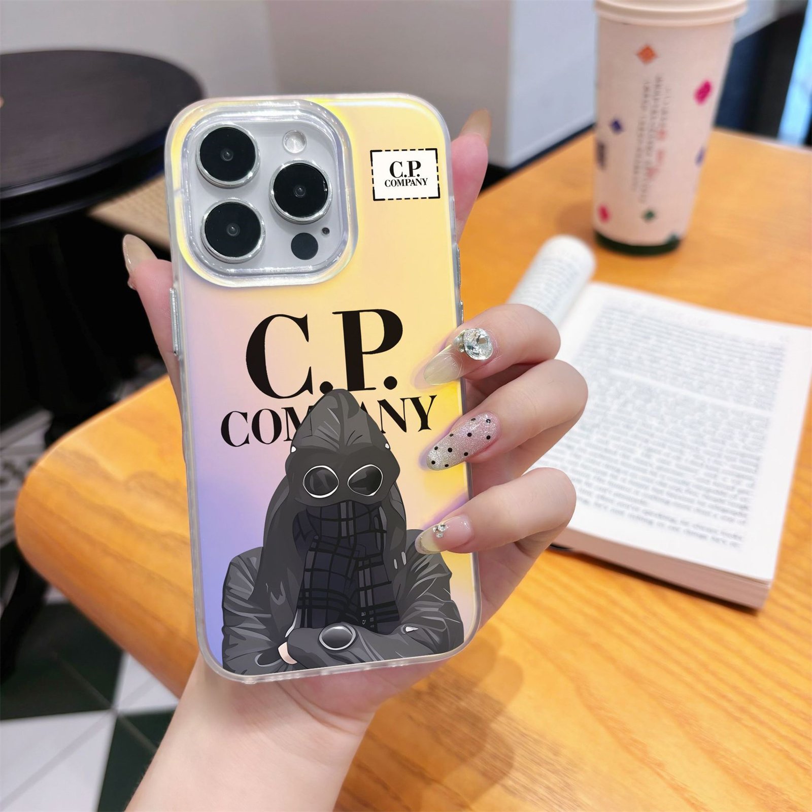 Gradient Mobile Phone Cover Shell For iPhone 11 12 13 14 15 16 Pro Max Stylish CP Company Case