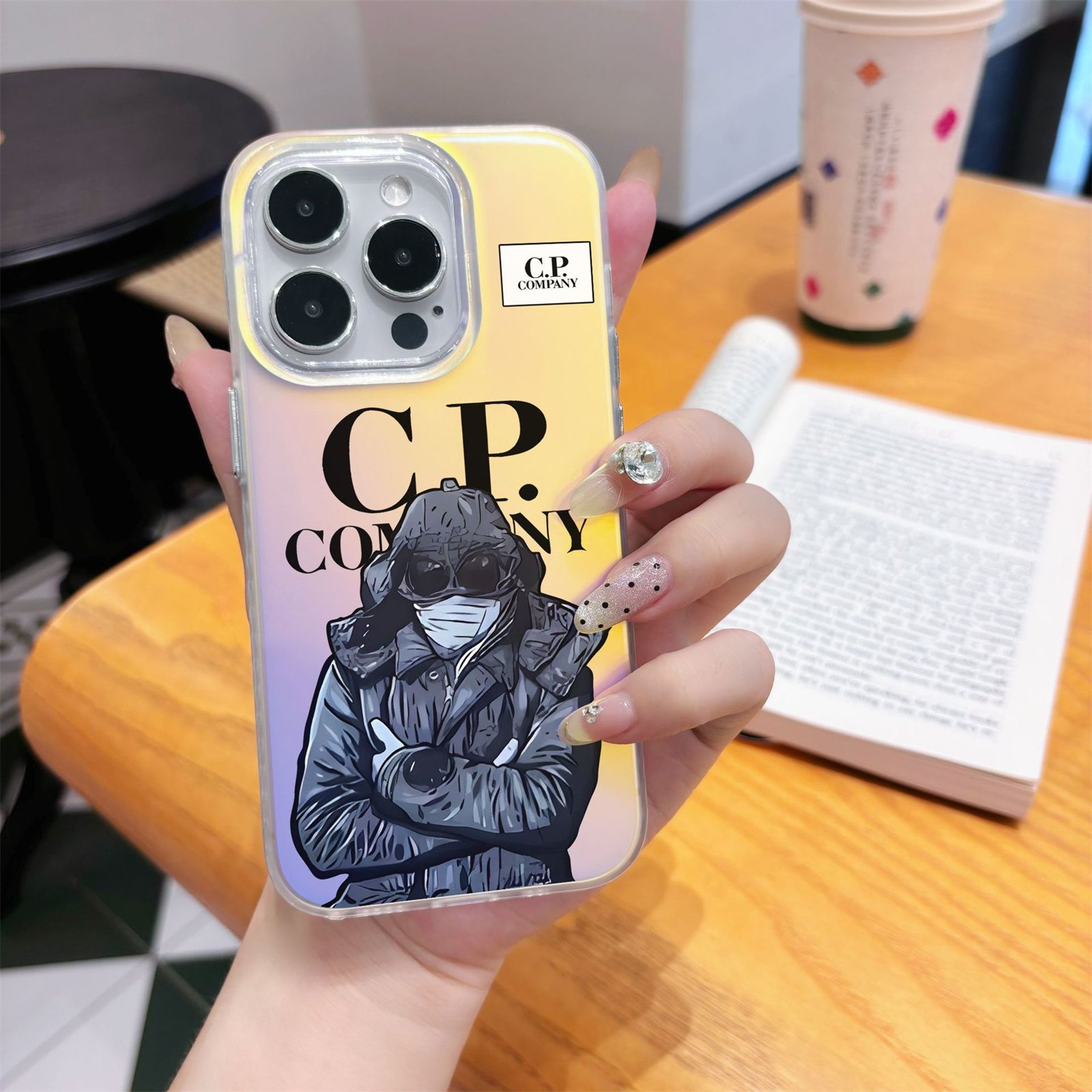 Gradient Mobile Phone Cover Shell For iPhone 11 12 13 14 15 16 Pro Max Stylish CP Company Case