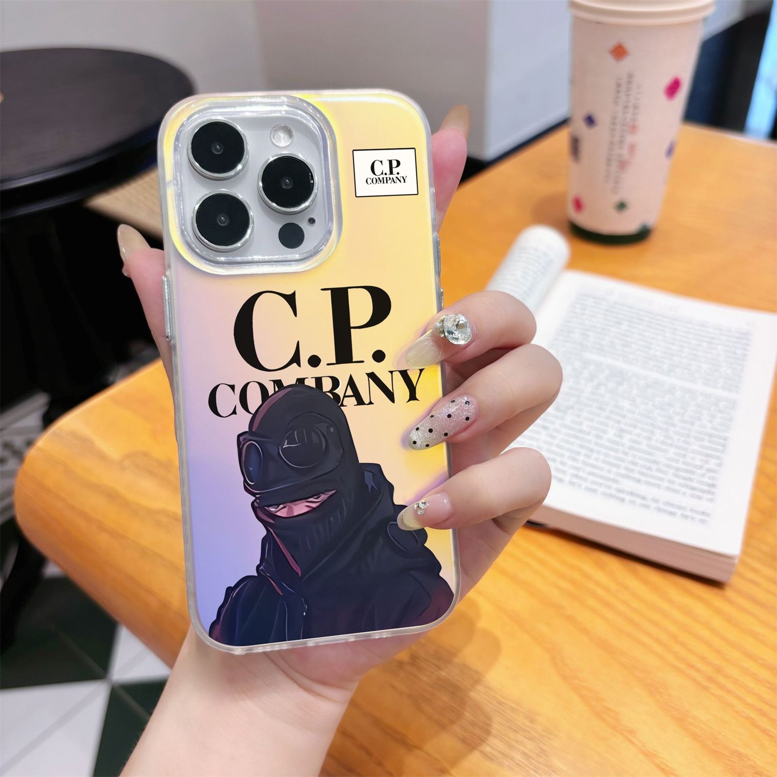 Gradient Mobile Phone Cover Shell For iPhone 11 12 13 14 15 16 Pro Max Stylish CP Company Case