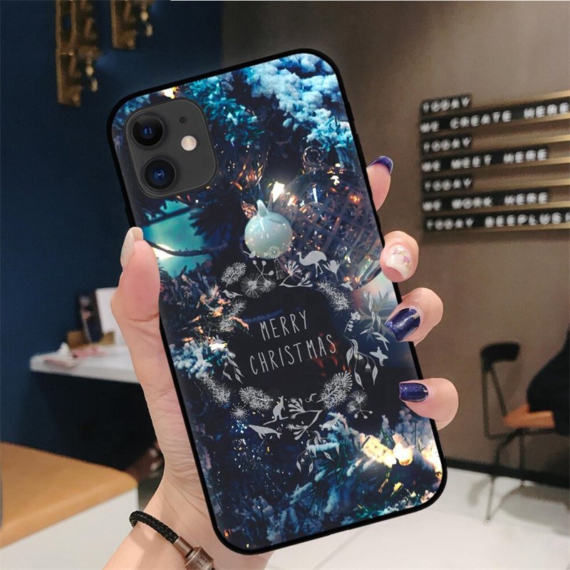 Factory hot sale creative new year christmas pattern fashion mobile phone case for iPhone 16 pro max 13 14 15 pro max cover